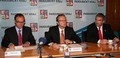 Na společné tiskové koferenci. Zleva: Roman Línek (KPK), Martin Netolický (ČSSD), Zdeněk Štengl (SPOZ). Foto: Luboš Kozel