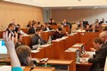 Pohled do zastupitelského sálu v průběhu jednání. Foto: Luboš Kozel