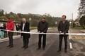 Slavnostní přestřižení pásky nové silnice