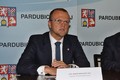 Hejtman Martin Netolický na tiskové konferenci