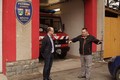 Hejtman Martin Netolický a starosta Včelákova Jan Pejcha