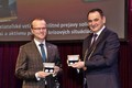 Hejtman Martin Netolický (vlevo) s předsedou Prešovského samosprávného kraje Petrem Chudíkem