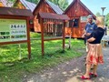 Část naučné stezky za branou tábora
