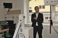 Hejtman Netolický u přístroje na vyšetření plic