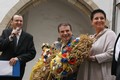 Radní Václav Kroutil a náměstkyně hejtmana Jana Pernicová na oslavě dožínek