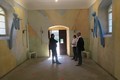 Andělé přijetí i odevzdávání od Michala šarše, freska od Petra Štěpána a mozaika od Pavla Šlegla