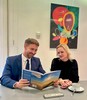 Petra Šimečková s Františkem Fleišmanem, zástupcem velvyslance v Madridu