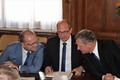 Hejtmani Martin Netolický, Jiří Štěpán a Jiří Čunek