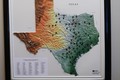 Mapa českých osadníků v Texasu