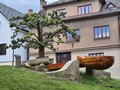 Kašna v podobě dřevěné lžíce