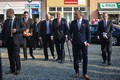 Prezident Miloš Zeman před lanškrounskou radnicí