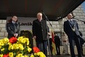 Prezident Miloš Zeman, hejtman Martin Netolický a starosta Lanškrouna Radim Vetchý