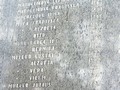 Jména obětí holocaustu na pardubickém židovském hřbitově