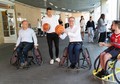 Zkouška vozíčkářského sportu