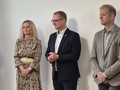 Hovoří Pavel Šotola, vedle Kateřina Fialová a Dušan Salfický