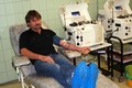 Petr Dušek při odběru krevní plazmy