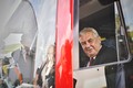 Prezident za volantem autobusu firmy SOR Libchavy