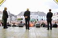 Prezidenta přivítalo v České Třebové plné náměstí