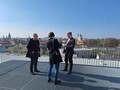 Prohlídka Gočárovy galerie - na střešní terase