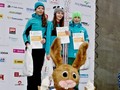 Zleva stříbrná Nikola Thýnová a zlatá Adéla Zrníková