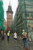 Opadávající zeď knihovny v Zelenobranské ulici, 2023