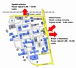 Vstup do Pardubické nemocnice nově jen hlavní branou - mapka